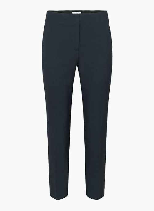 MARKOVA PANT - Softly structured stretch fabric mid-rise slim trousers