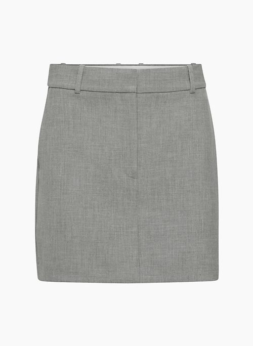 CHISEL SKIRT - Softly structured high-waisted mini pencil skirt