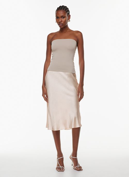 Babaton SLIP SATIN MIDI SKIRT | Aritzia CA