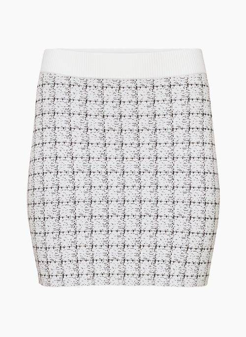GALLERIST SKIRT - Slim high-waisted knit mini tube skirt