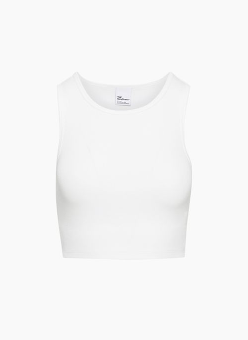 HOMESTRETCH™ HI-CREW CROPPED TANK - Stretchy cropped ribbed tank