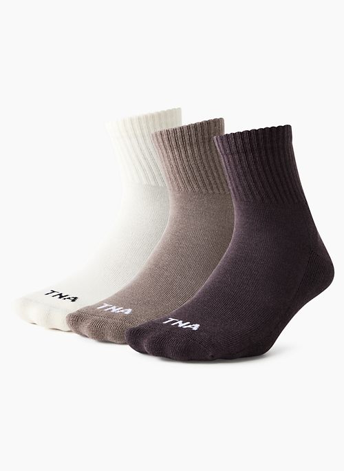 BEST-EVER ANKLE SOCK 3-PACK - Base Cotton™ everyday cotton ankle socks, 3-pack