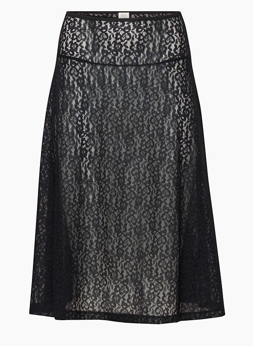 FANCIFUL SKIRT - Sheer lace midi skirt