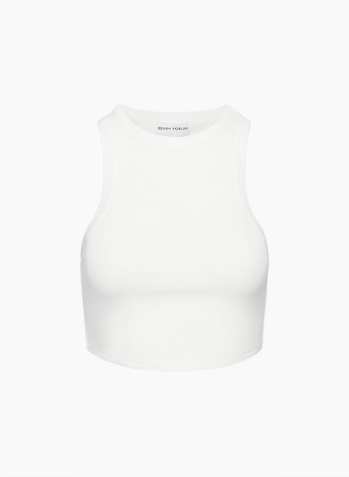 THE '90S RIBBED TANK - Cotton scoopneck tank