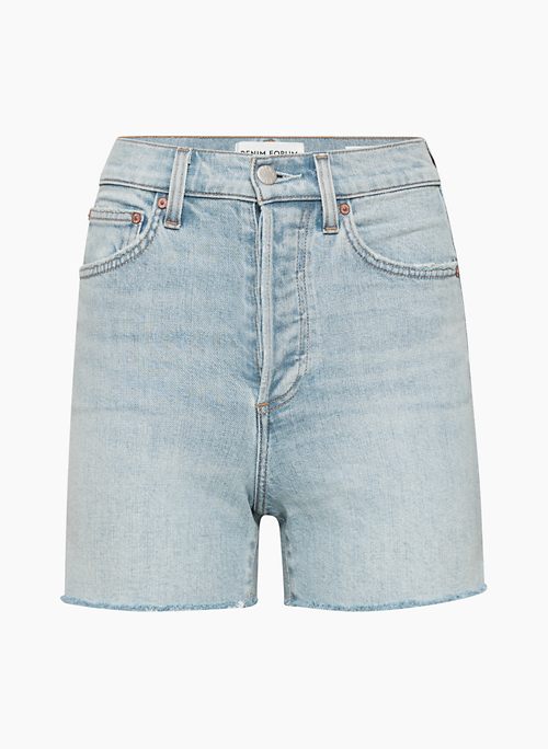 THE '50S ARLO HI MID-THIGH DENIM SHORT - High-rise denim cut-off shorts