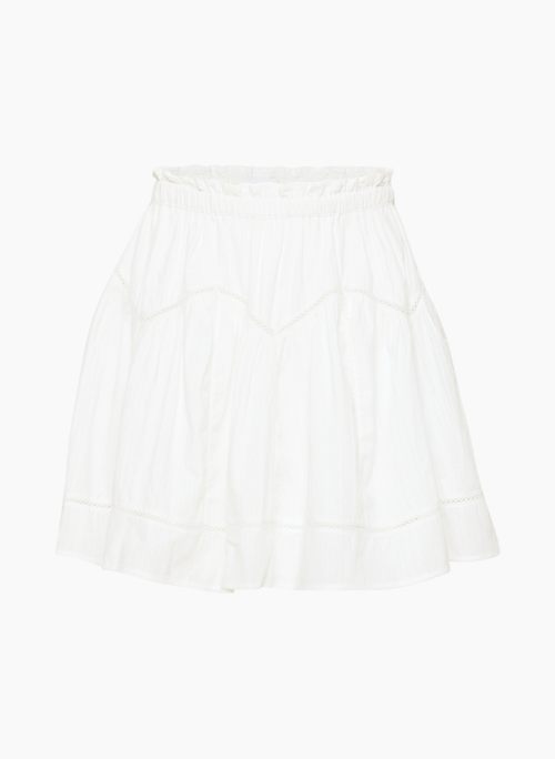 GAZEBO SKIRT - Cotton dobby mini skirt