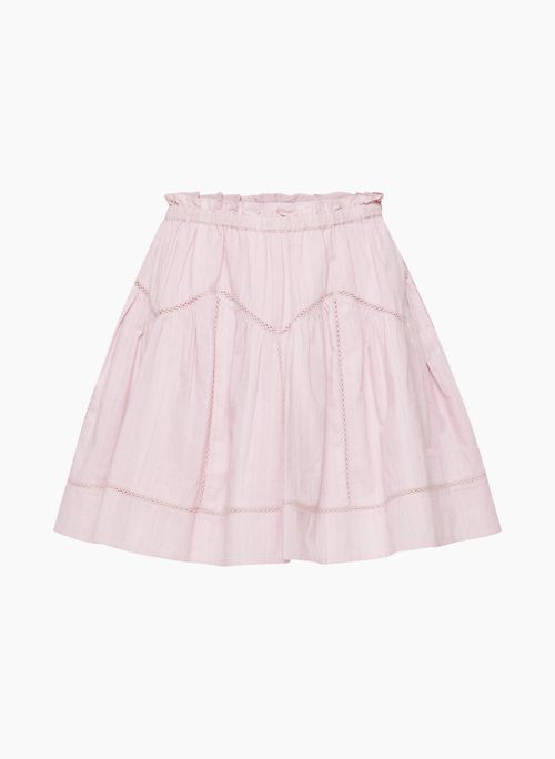 GAZEBO SKIRT - Cotton dobby mini skirt