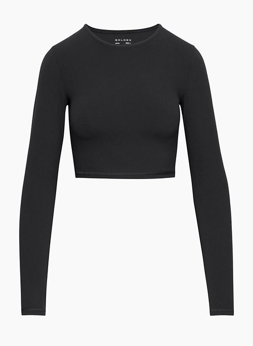 BUTTER ESSENTIAL WAIST LONGSLEEVE - Cropped crewneck longsleeve with thumbholes