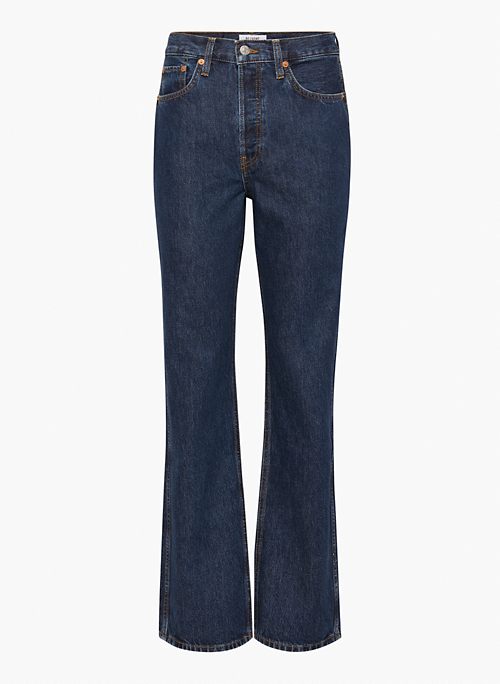 '90S HIGH-RISE LOOSE JEAN - High-rise straight jeans