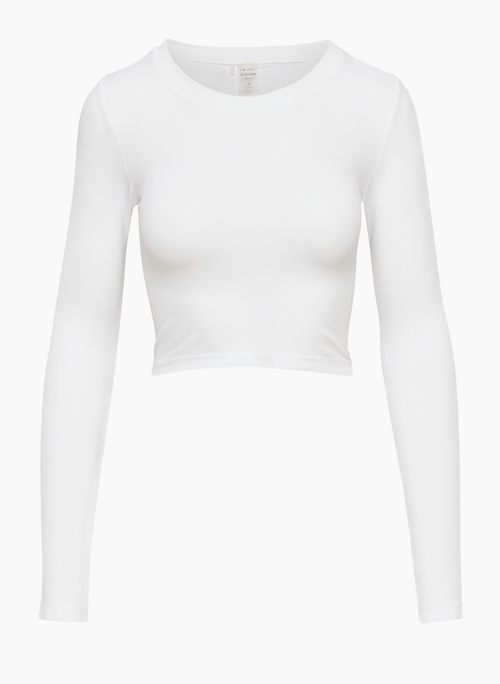 SINCH SMOOTH WILLOW CROPPED LONGSLEEVE - Seamless crewneck longsleeve