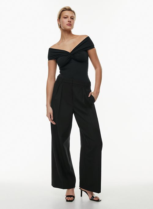 Pari Off Shoulder Twist Top - White