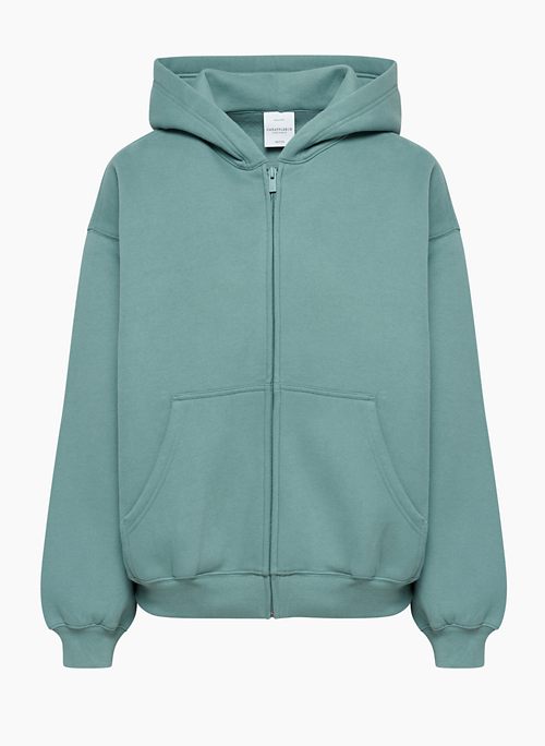 COZY FLEECE MEGA ZIP HOODIE - Oversized zip-up fleece hoodie