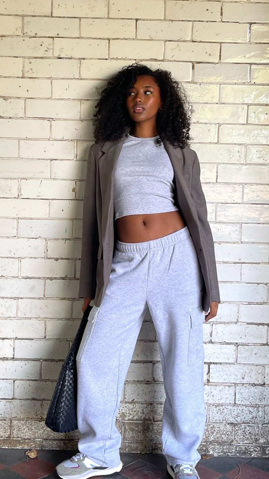 Cozy Fleece Wide Leg Cargo Sweatpant