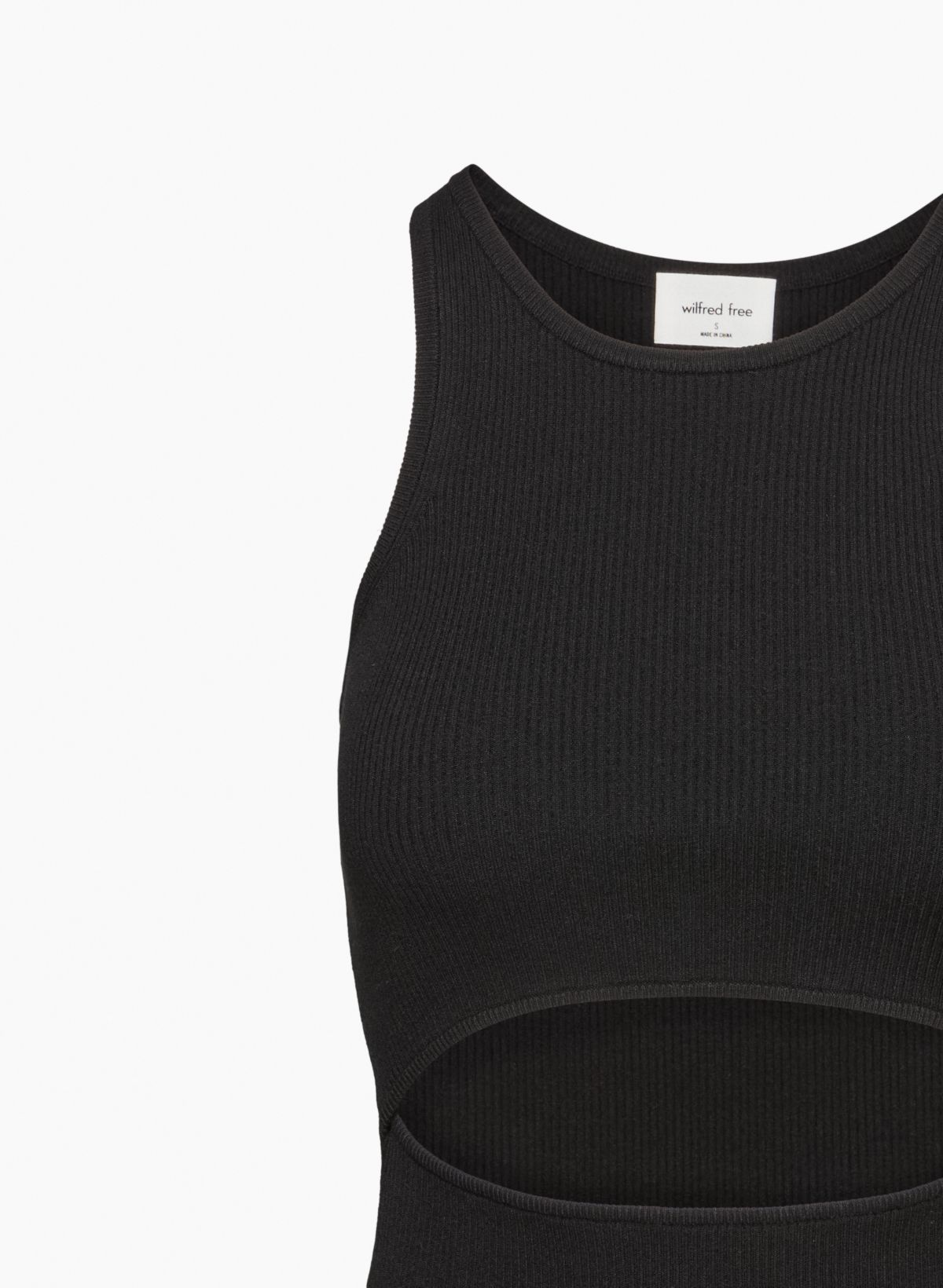 Wilfred Free CUT-OUT KNIT TANK MINI DRESS | Aritzia US