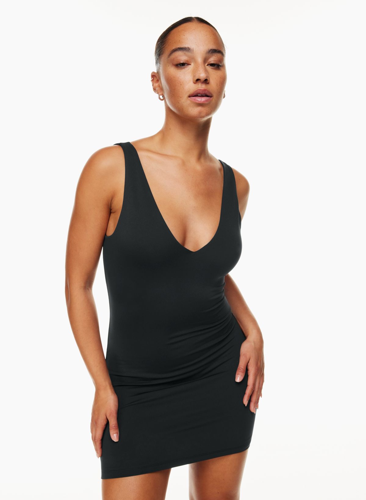 Contour CONTOUR V-NECK MINI DRESS | Aritzia CA