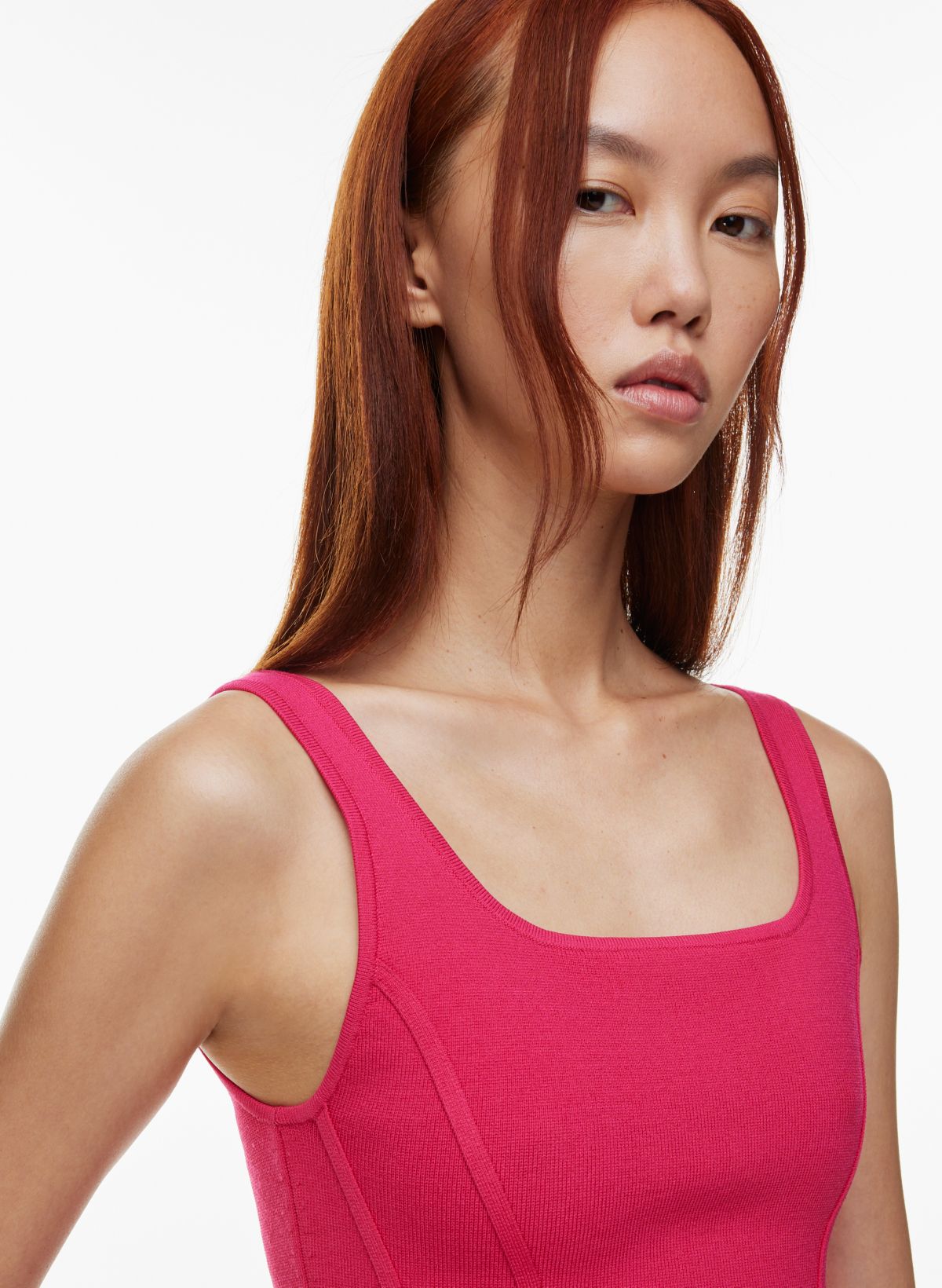 Babaton SCULPT KNIT BUSTIER WAIST TANK | Aritzia CA