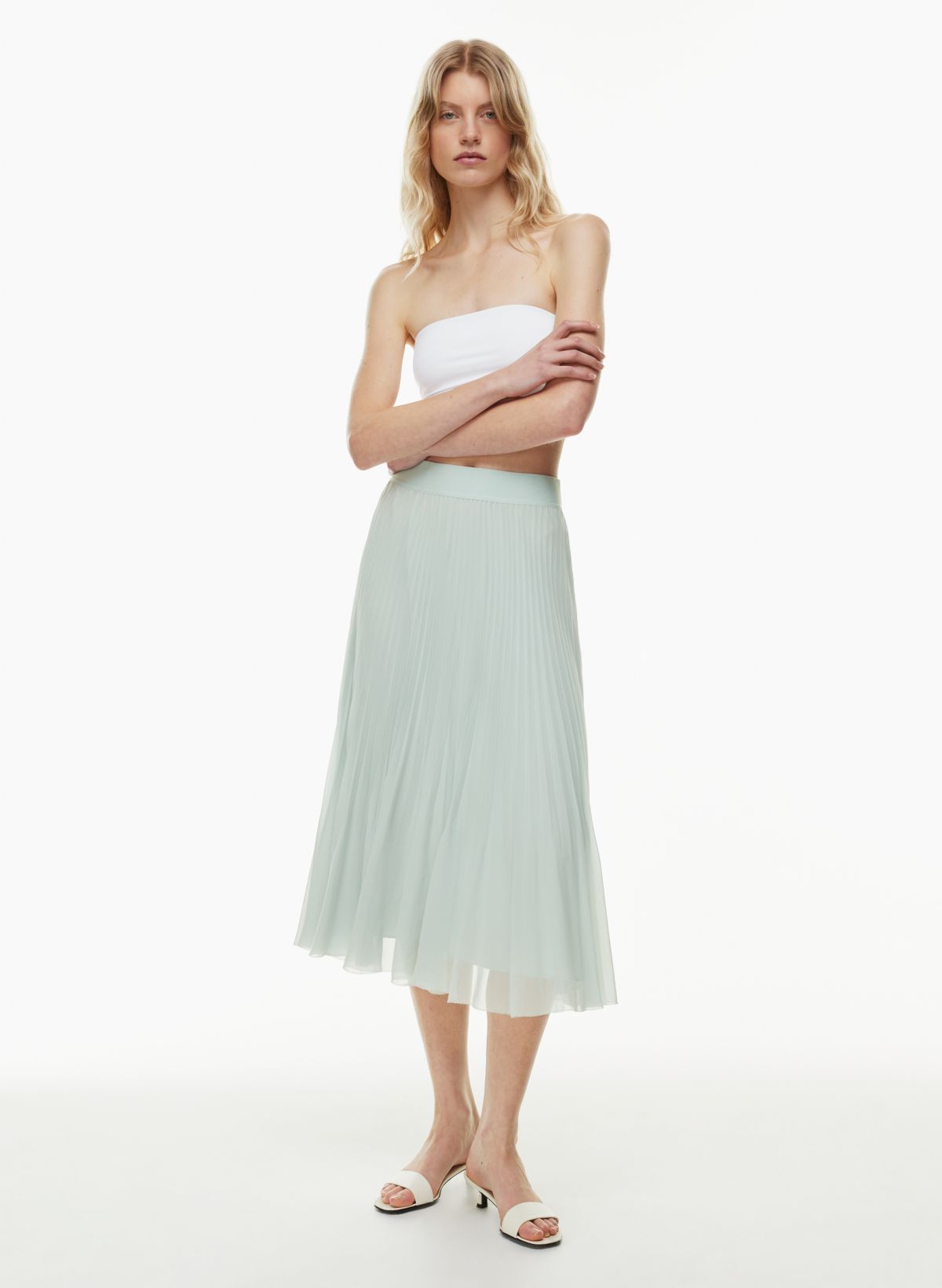 Wilfred TWIRL PLEATED SKIRT | Aritzia CA