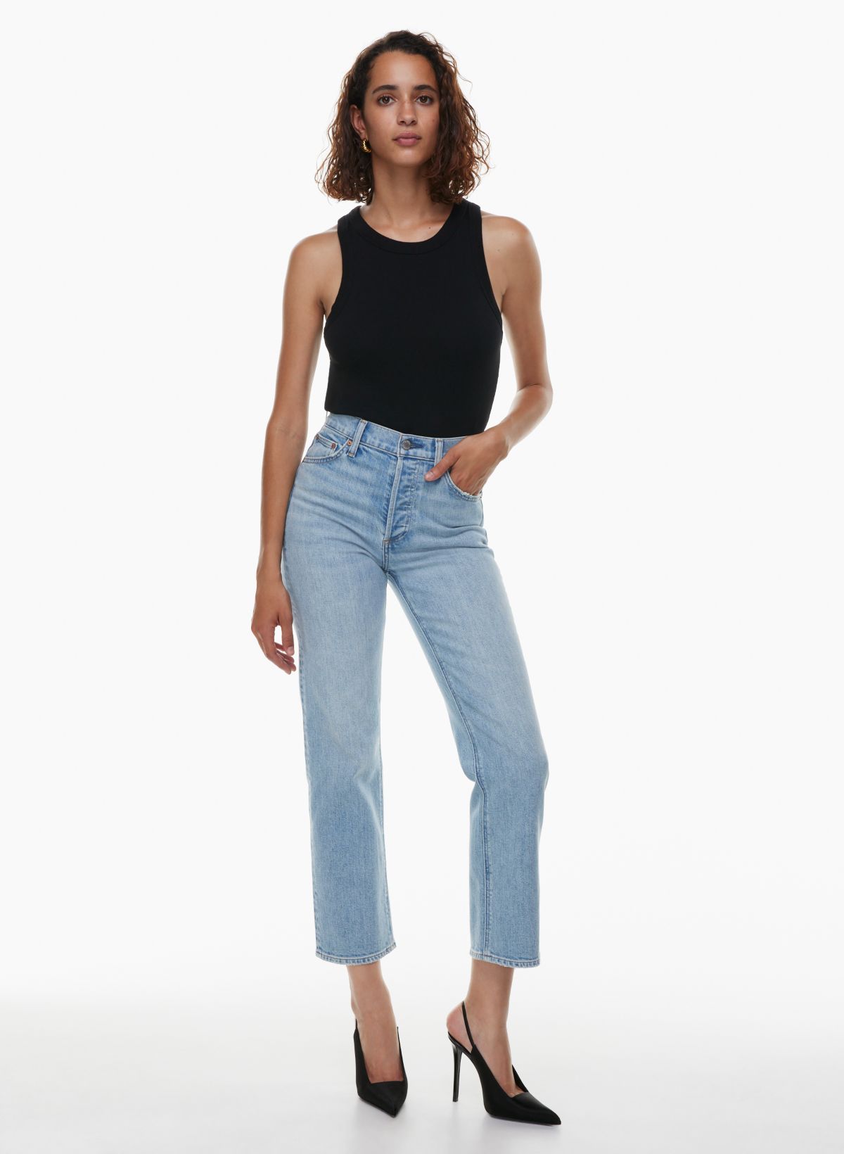 Denim Forum THE ARLO HI-RISE STRAIGHT JEAN | Aritzia CA