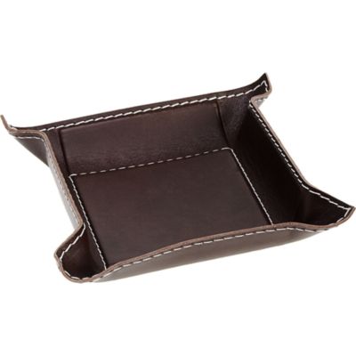 Arte & Cuoio Small Square Leather Tray