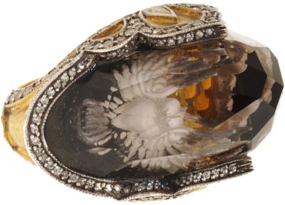 Sevan Bicakci Dove Carved Topaz Ring