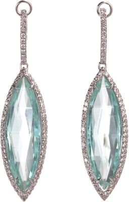 Sharon Khazzam Mint Tourmaline & Diamond Menta Earrings 