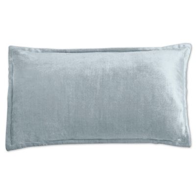 Buy Villa Home Velvet Heirloom Oblong Throw Pillow in Pacific Blue from Bed Bath & Beyond