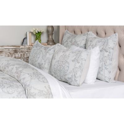 Villa Home Adore Velvet Duvet Cover in Grey/Blue