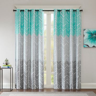 Intelligent Design Adel Printed Blackout 84Inch Window Curtain Panel  Bed Bath  Beyond