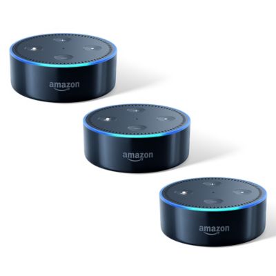 Amazon Echo Dot 3Pack in Black 2nd Generation  Bed Bath amp; Beyond