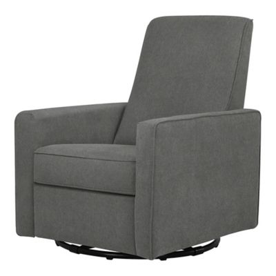 Buy DaVinci Olive Upholstered Swivel Glider with Ottoman