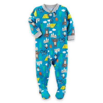 carter's® Camp Footed Pajamas in Blue - Bed Bath & Beyond