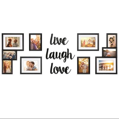 Buy Live Laugh Love Frame from Bed Bath & Beyond - WallVerbsÃ‚Â® 9-Piece 