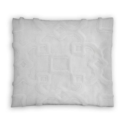Trellis Square Throw Pillow in White - Bed Bath & Beyond