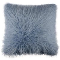 faux fur throw on sofa
