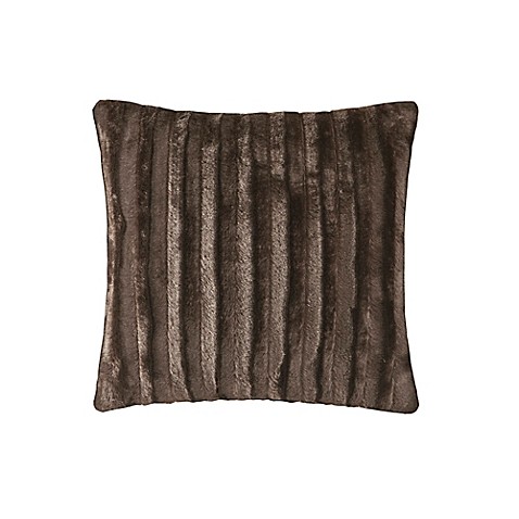 Madison Park Duke 20-Inch Square Throw Pillow in Chocolate - Bed Bath & Beyond