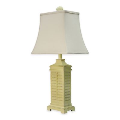 Coastal Shutter Table Lamp in Yellow