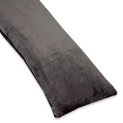 grey fleece v pillow