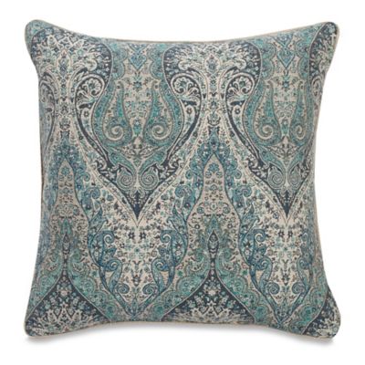Giltner Square Throw Pillow in Teal - Bed Bath & Beyond