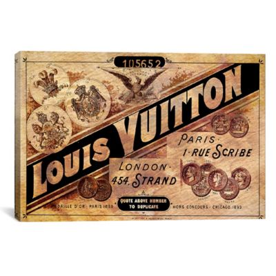 Vintage Louis Vuitton Advertisement 60-Inch x 40-Inch Canvas Wall Art - Bed Bath & Beyond