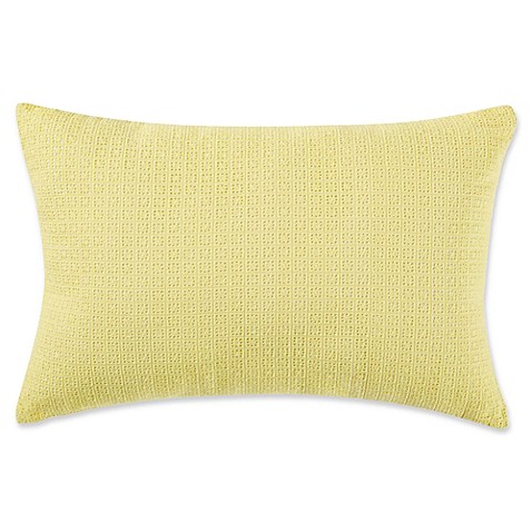 Christian Siriano Garden Bloom 12-Inch x 22 Square Throw Pillow in Yellow - Bed Bath & Beyond