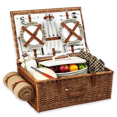 Picnic At Ascot Dorset Basket for 4 with Blanket - Bed Bath & Beyond