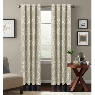 Colordrift Mandy Grommet Top Room-Darkening Window Curtain Panel - Bed ...