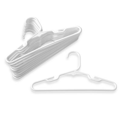 Buy Plastic Children's Clothes Hangers (Set of 10) - White from Bed ...