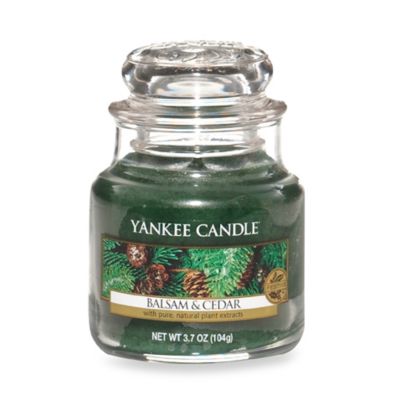 Yankee Candle® Housewarmer® Balsam and Cedar™ Small Classic Candle Jar ...