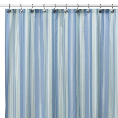 Baja Stripe Cape Cod 72-Inch x 72-Inch Fabric Shower Curtain - Bed Bath ...