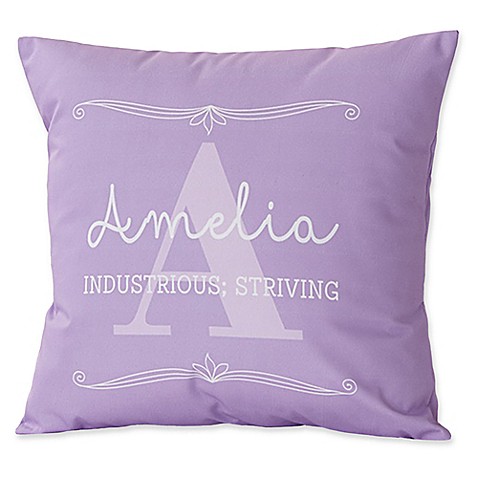 My Name Means Keepsake Throw Pillow - Bed Bath & Beyond