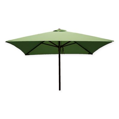 umbrella patio square umbrellas destinationgear foot ft wood beyond bath bed polyester lime classic bedbathandbeyond