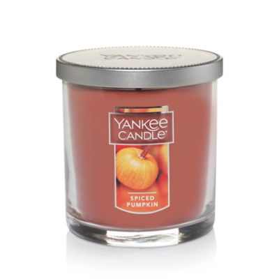 pumpkin candle yankee spiced spice tumbler candles housewarmer bedbathandbeyond scent citrus scents bath pumpkins beyond nutmeg wick initial note orange