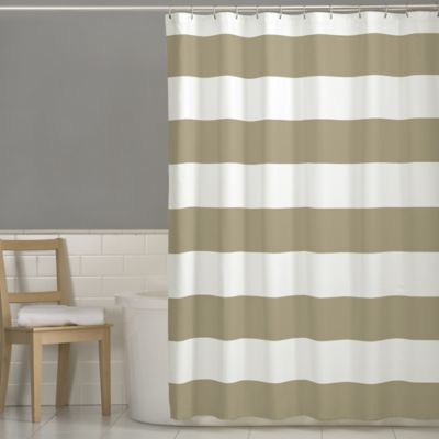 Natural Stripe Shower Curtain - Bed Bath & Beyond