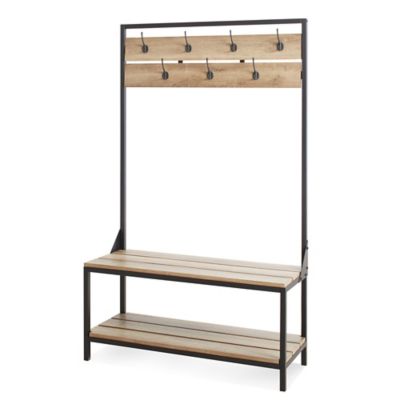 Chatham House Cascade Entryway Bench in Rustic Brown - Bed Bath & Beyond